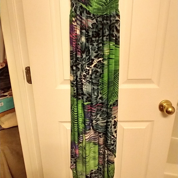 NWOT Sleeveless drape high low dress - Picture 3 of 8